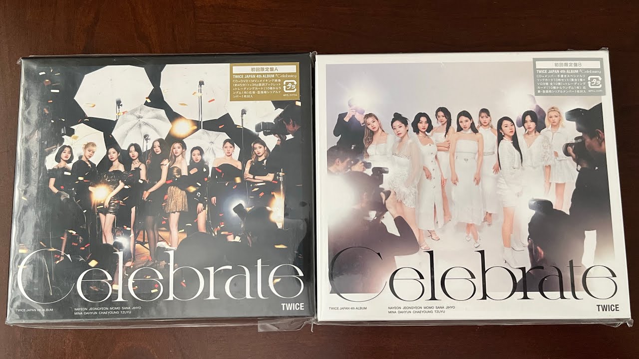 Unboxing] TWICE - Celebrate Versions A & B Albums - YouTube