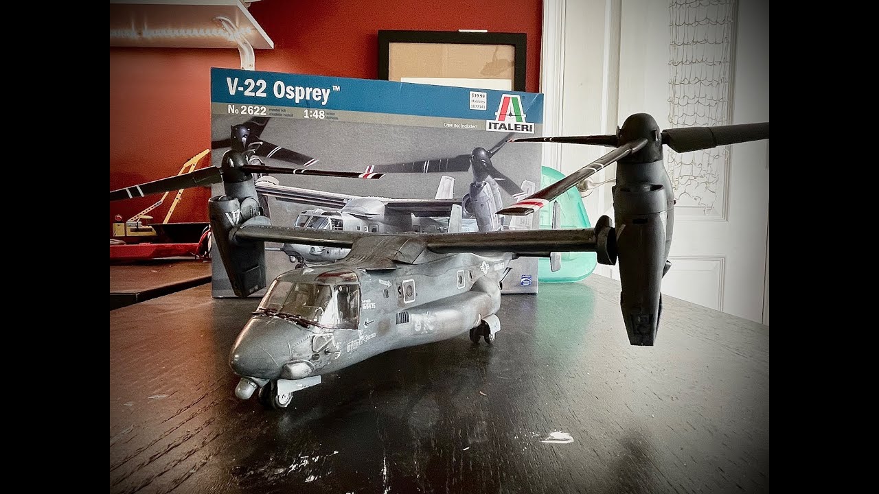Italeri 1/48 V22 Osprey Build and Review - YouTube
