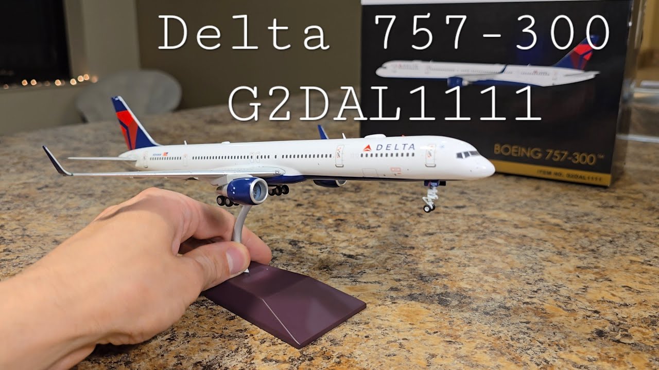 Gemini Jets 1/200 Delta 757-300 Unboxing + Comparison 4K