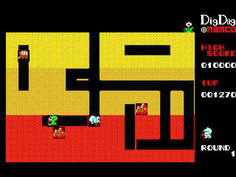 Dig Dug (Fujitsu FM-7) - 4,350 pts. - YouTube