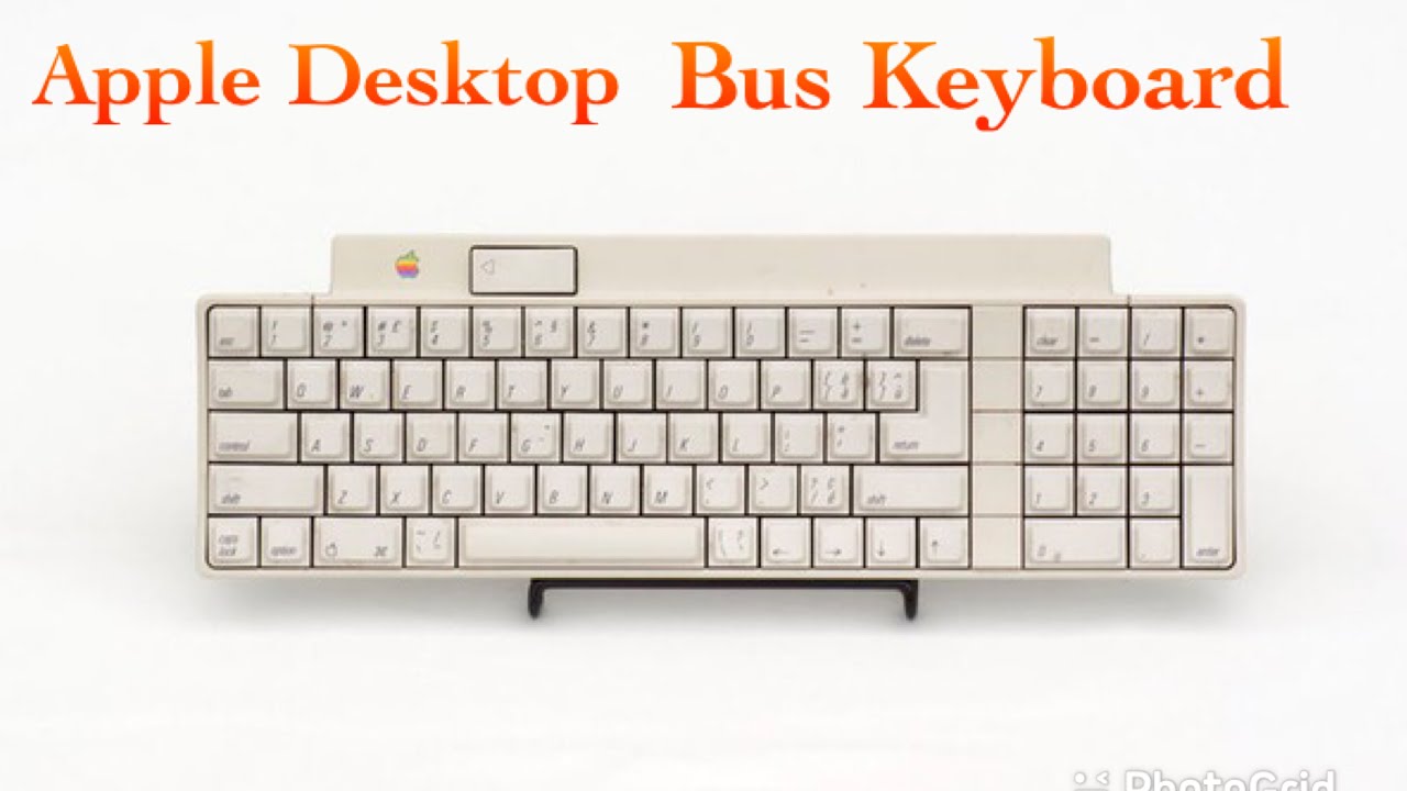 Apple Desktop Bus Keyboard ( Apple Keyboard ) 1986 - YouTube