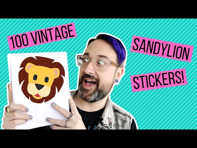 100 Vintage Sandylion Stickers | Mail Day Haul pt.2 - YouTube