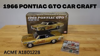 ACME Diecast 1966 Pontiac GTO Car Craft Test Car 1:18 Scale Model