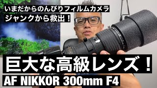 No. 379 AF NIKKOR 300mm f/4 What is the huge lens found in a junk