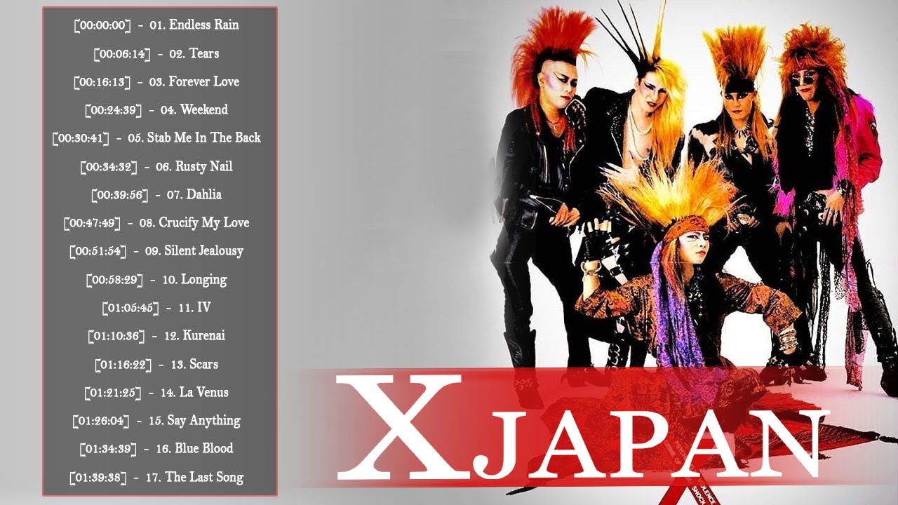 X Japan おすすめの名曲 ♫♫ X Japan 人気曲 - ヒットメドレー