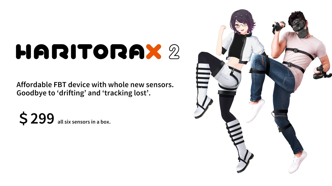HaritoraX 2 - Fully wireless full-body tracking device | Shiftall