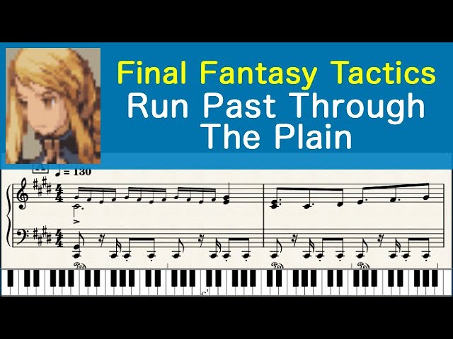 ファイナルファンタジータクティクス ピアノ 楽譜 ファイナル