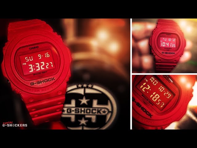 Casio G-SHOCK Digital Red Out Collection Watch | DW5735C-4 - YouTube
