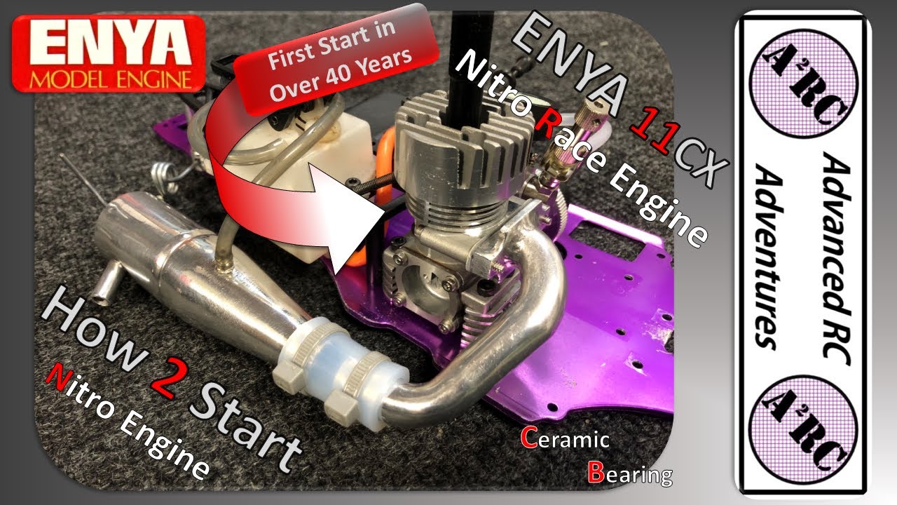 Nitro Race Engine - ENYA 11CX - Test Stand First Start Up - Break