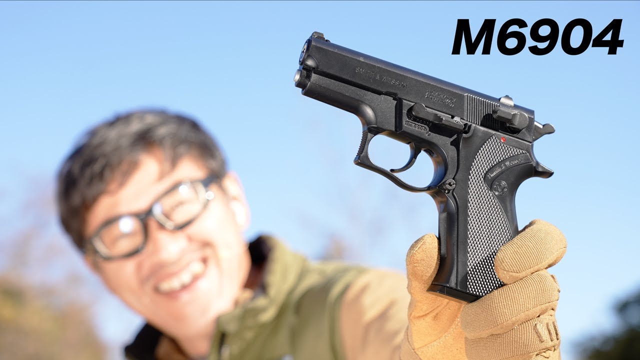 BWC S&W M6904 固定スライドガスガン レビュー - YouTube