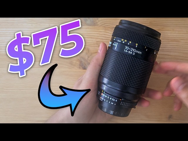 $75 Lens Review: Nikon 70-210mm F4-5.6 AF-D - YouTube