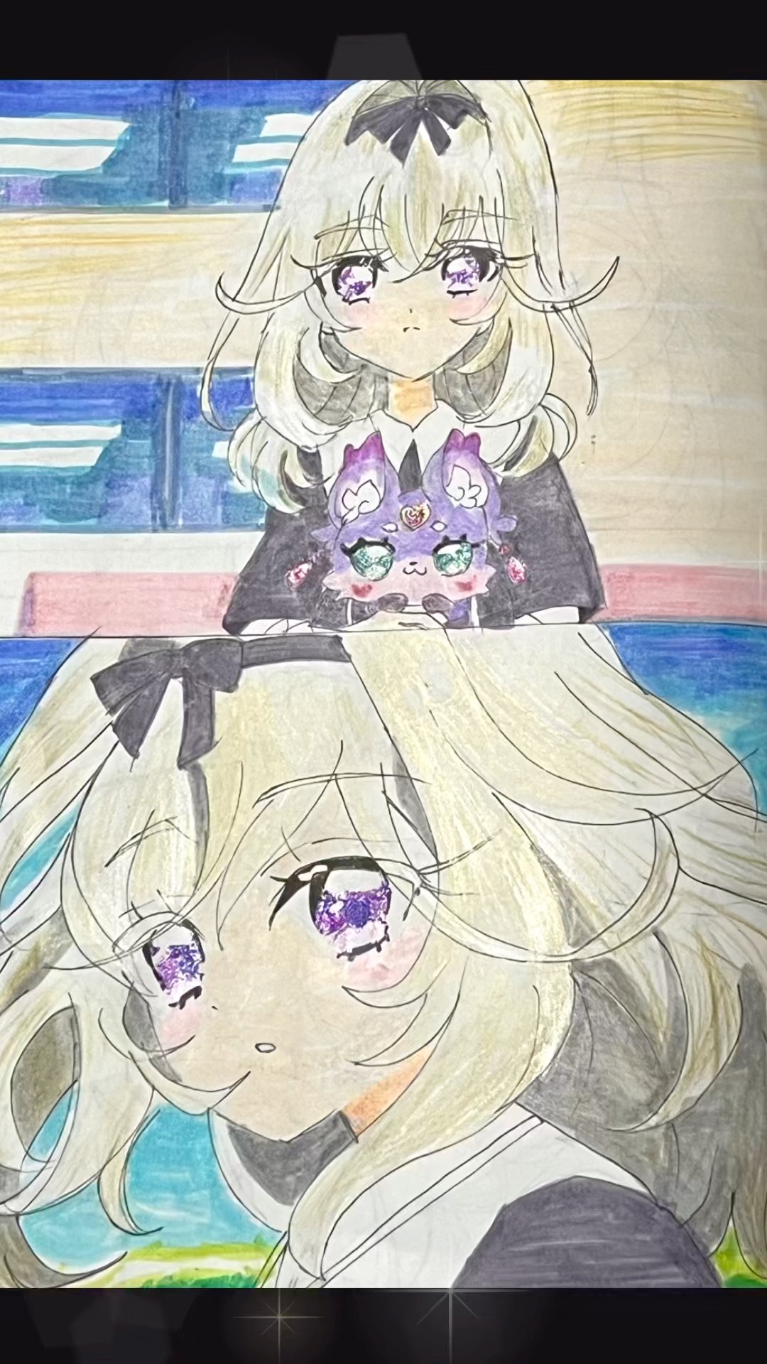 名探偵プリキュア❣️森亜るるかちゃんを描いてみた🖤【オープニング