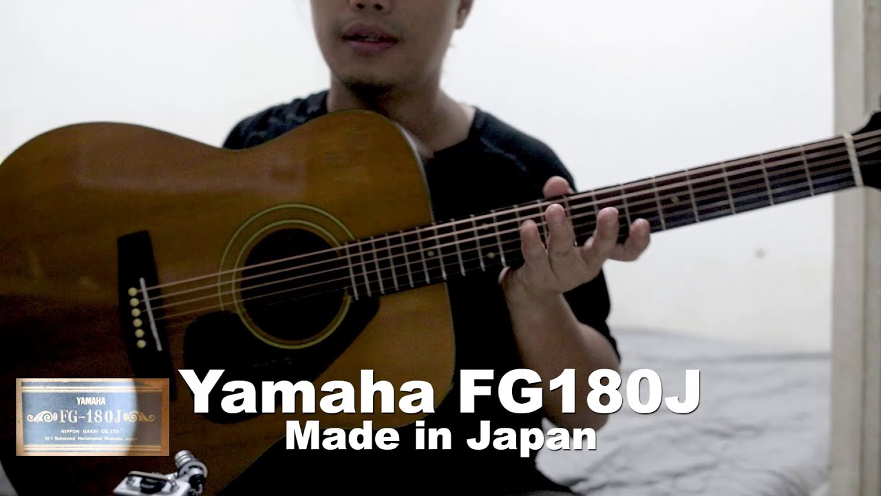 Yamaha FG180J (Black Label) Made in Japan Acoustic Guitar Demo