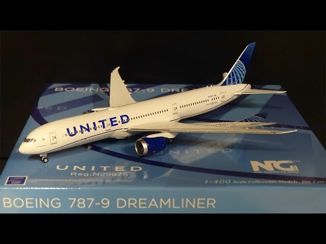 REVIEW #61: NG Models 1/400 United B787-9 *NEW LIVERY* - YouTube