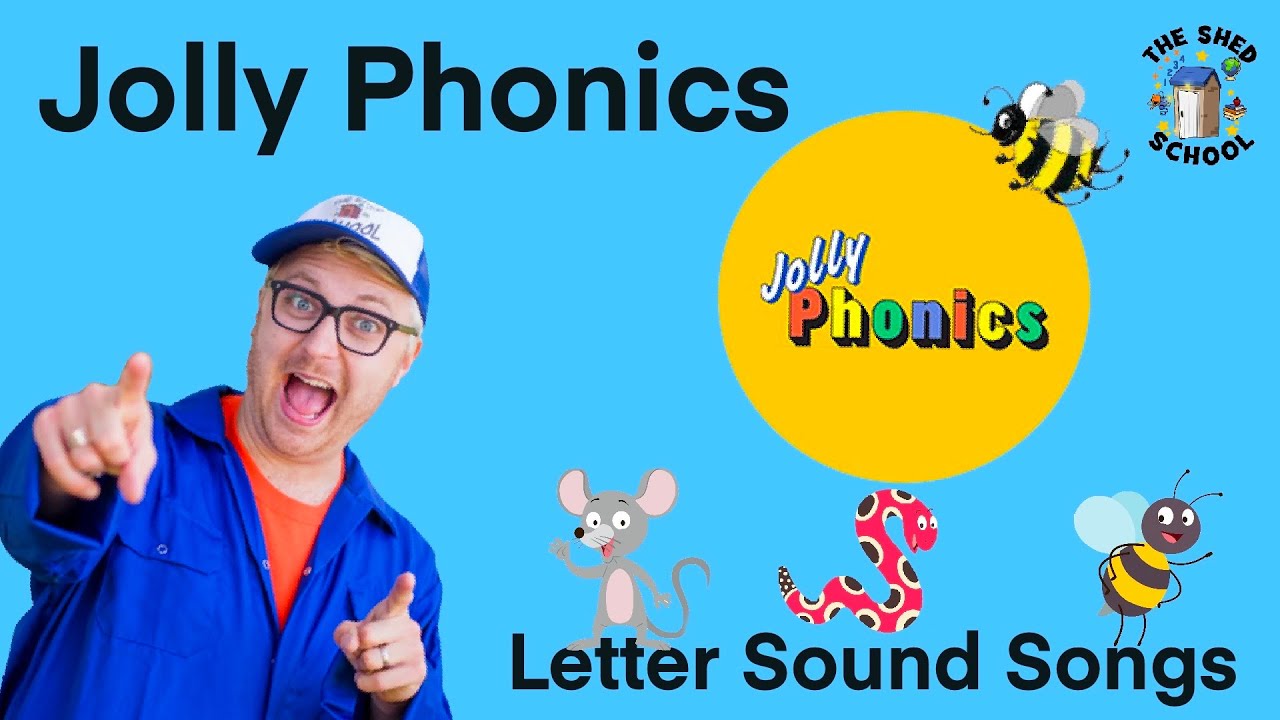 Phonics Letter Sound SONGS - JOLLY PHONICS - Set 1 - The Shed