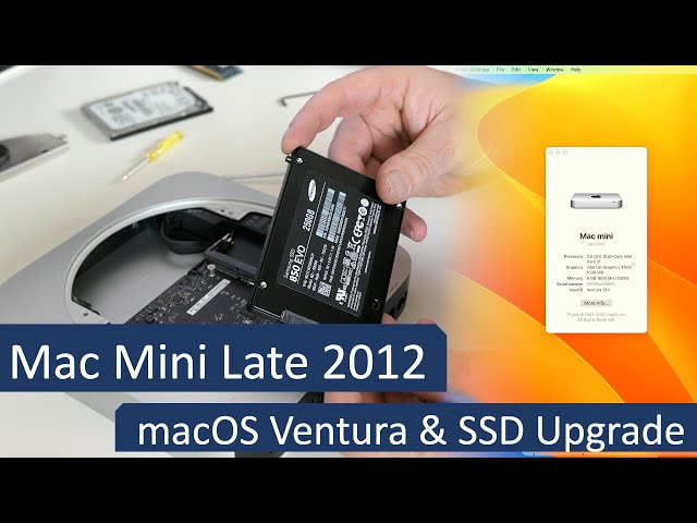 Mac mini (Late 2012) SSD:500GB メモリ:16GB Installing Mac Mini