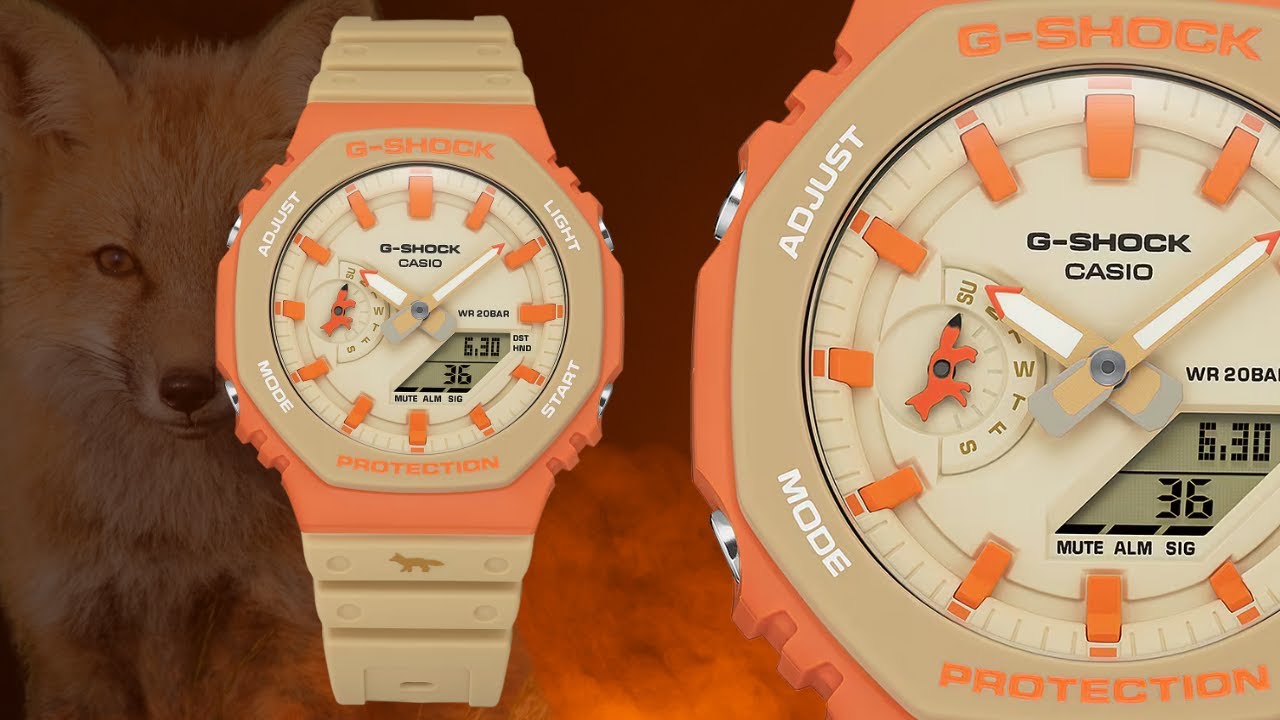 Casio G-Shock x Maison Kitsuné GA-2110MK-5A - YouTube