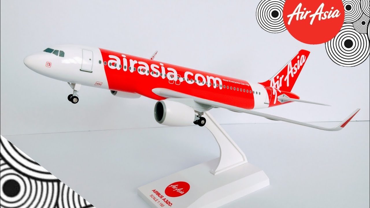 Skymarks AirAsia A320neo Scale1:150 |Unboxing review +assembly