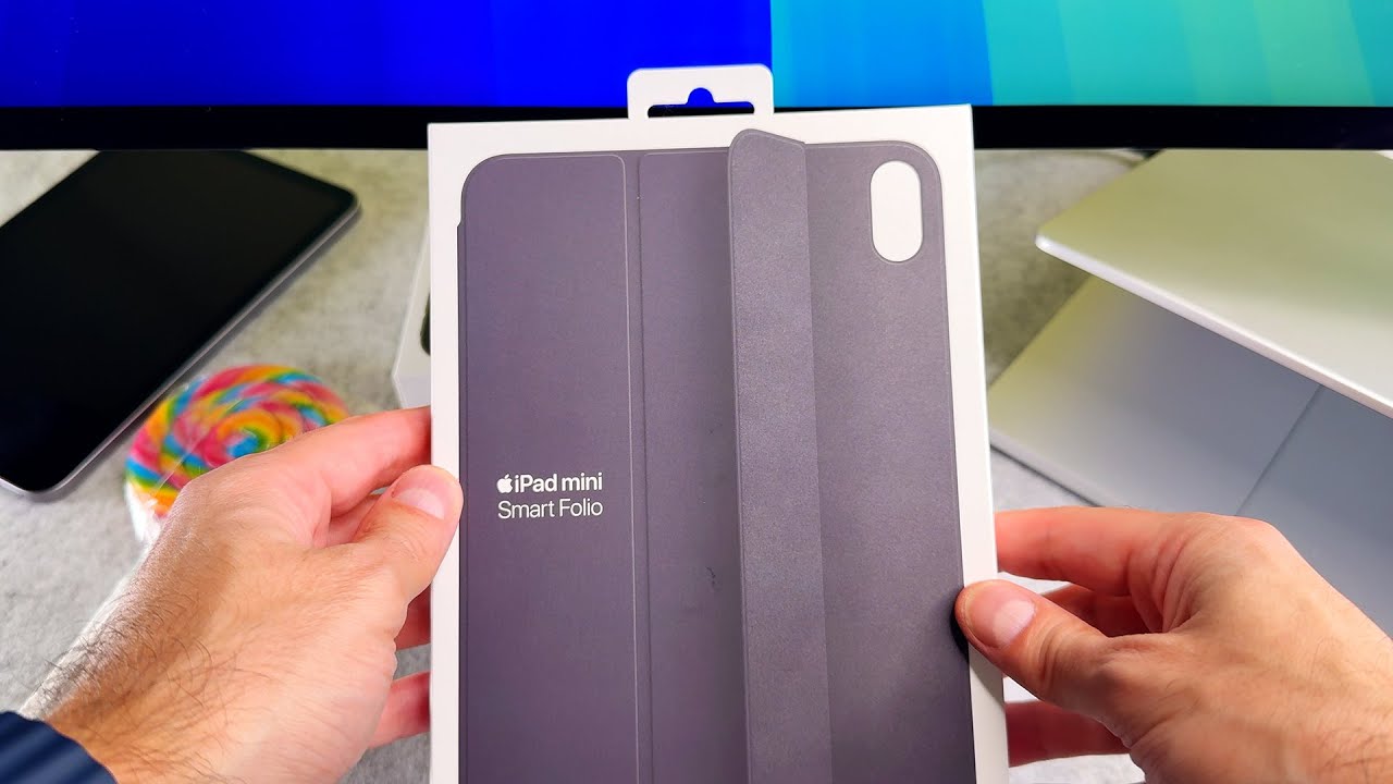 iPad Mini 7 Smart Folio Charcoal Gray Unboxing & Review - YouTube