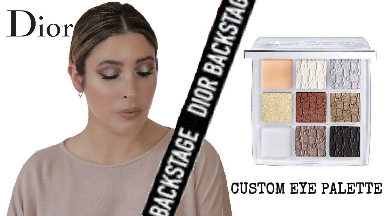 DIOR BACKSTAGE CUSTOM EYESHADOW PALETTE Review Swatches Eye Look
