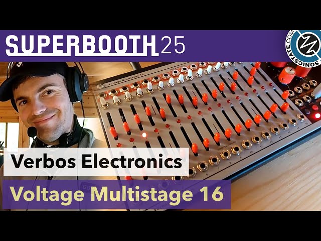 Verbos Electronics: Voltage Multistage 16 Sequencer - Superbooth