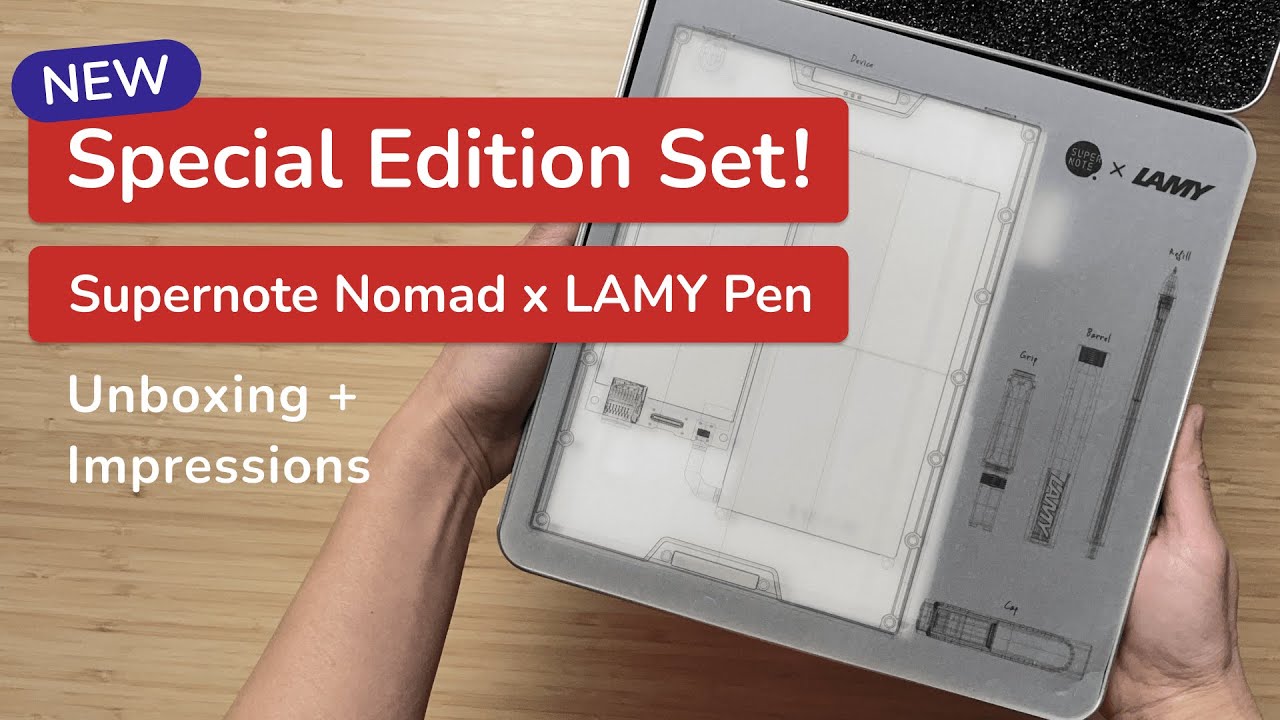 Crystal Clear Thinking: Supernote x LAMY Special Edition Unboxing