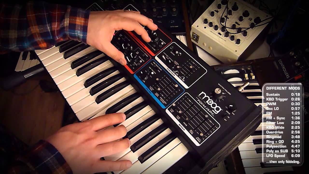 Modified Moog Realistic MG1 DEMO - YouTube