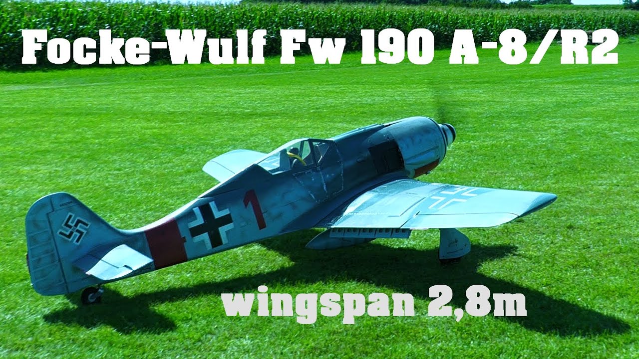 Focke-Wulf Fw 190 | 2,8m giant scale RC airplane | 4K | Holesov