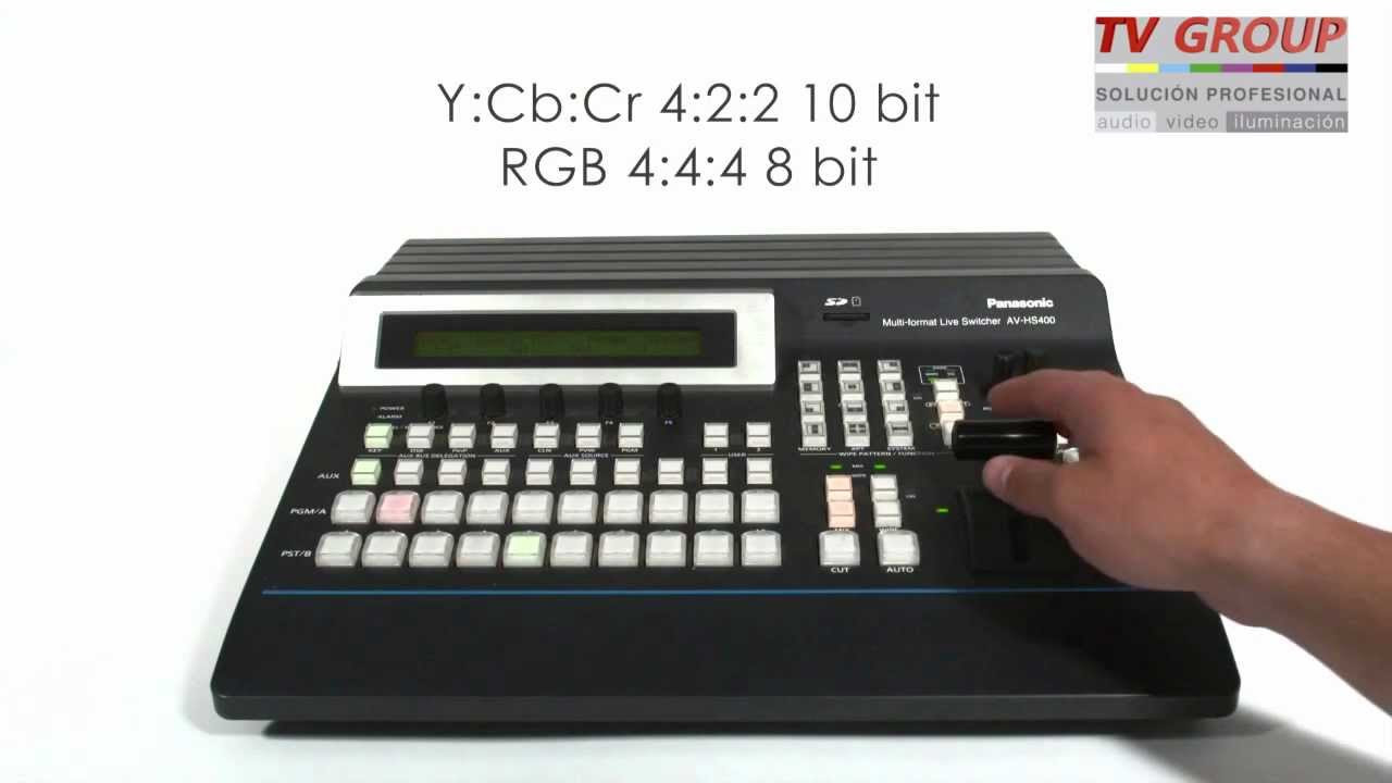 Mixer Panasonic AV-HS400 - YouTube