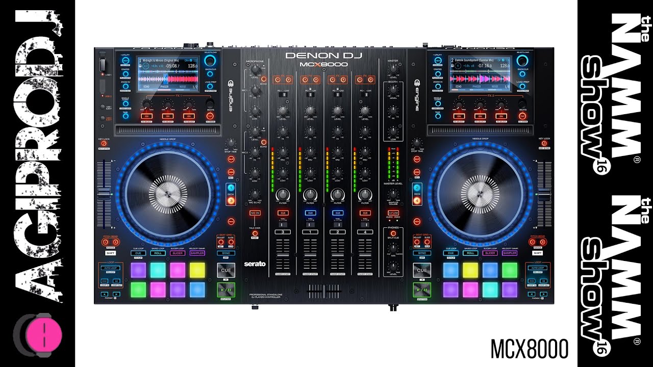DENON MCX8000 Overview | NAMM 2016 | agiprodj.com - YouTube