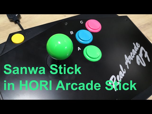 Sanwa Stick in HORI Arcade Stick for Sega Saturn MOD - YouTube