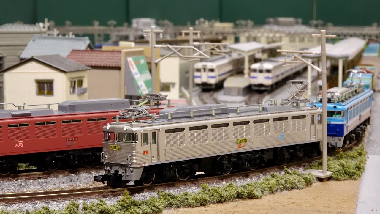 EF81 300 銀釜をNゲージ鉄道模型レイアウトで楽しむ！N scale model