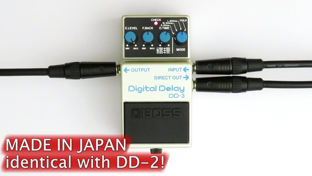 BOSS DD-3 Digital Delay (Made in Japan) Demo - YouTube