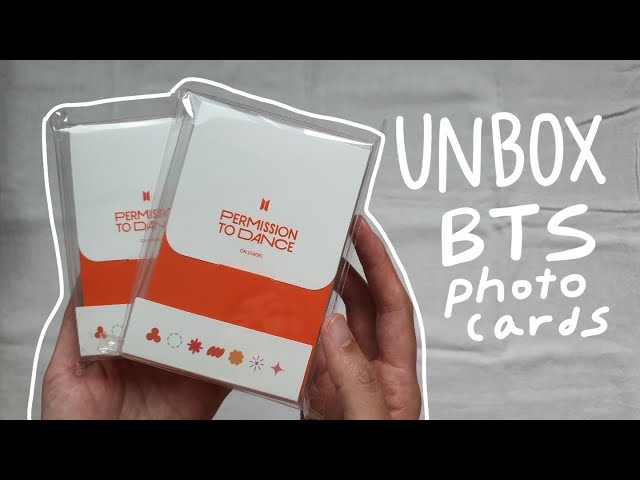 UNBOXING BTS PERMISSION TO DANCE MINI PHOTOCARDS (방탄소년단 퍼