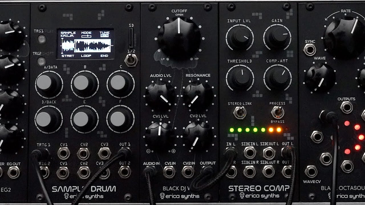 Erica Synths Black DJ VCF - YouTube