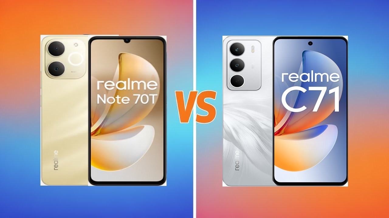 Realme Note 70T vs Realme C71 - YouTube