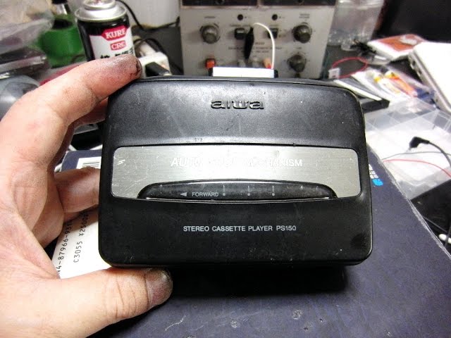 オークションで買ったジャンクなaiwaのポータブルカセットPS150を直