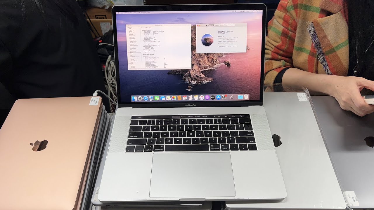 2017 MacBook Pro 15-inch i7, 16GB RAM, 512GB Storage, the display