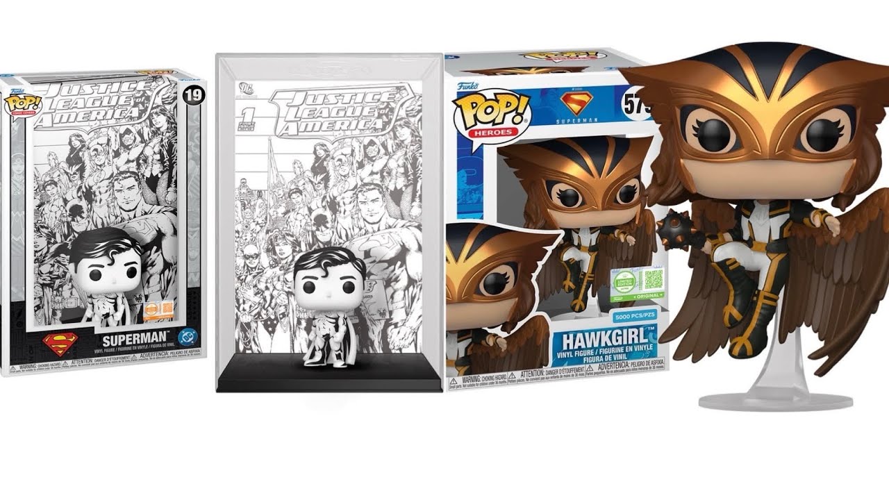 New Superman & Hawkgirl Funko pop figures revealed - YouTube