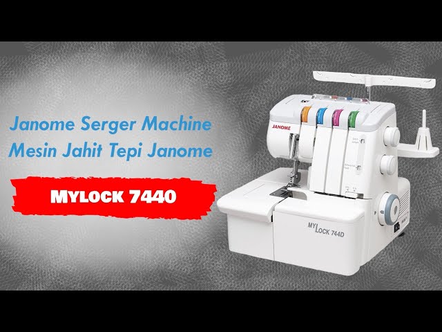 Janome MyLock 744D Serger Machine - YouTube