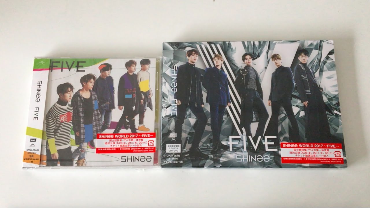 ♡Unboxing SHINee シャイニー 5th Japanese Studio Album FIVE