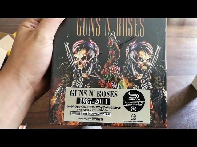 Unboxing BOX SET Guns N' Roses 1987-2011 (9CD+2DVD) JAPAN - YouTube