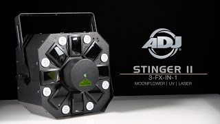 American DJ StarTec Stinger II 5W 3-FX-In-1 RGBAWP HEX + 3W UV LED