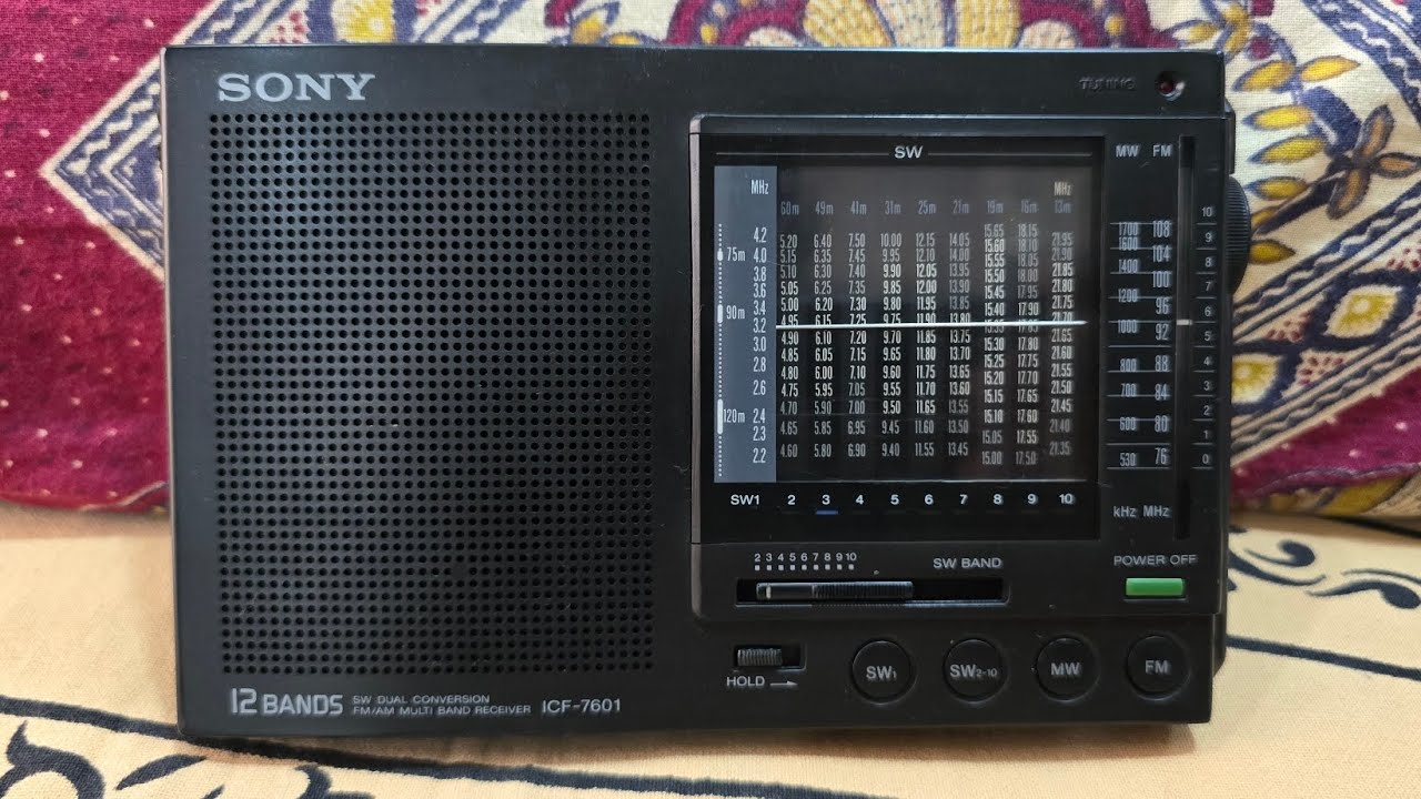 SONY ICF-7601 12 BAND RECEIVER NEW CONDITION MO. 9427322171 - YouTube