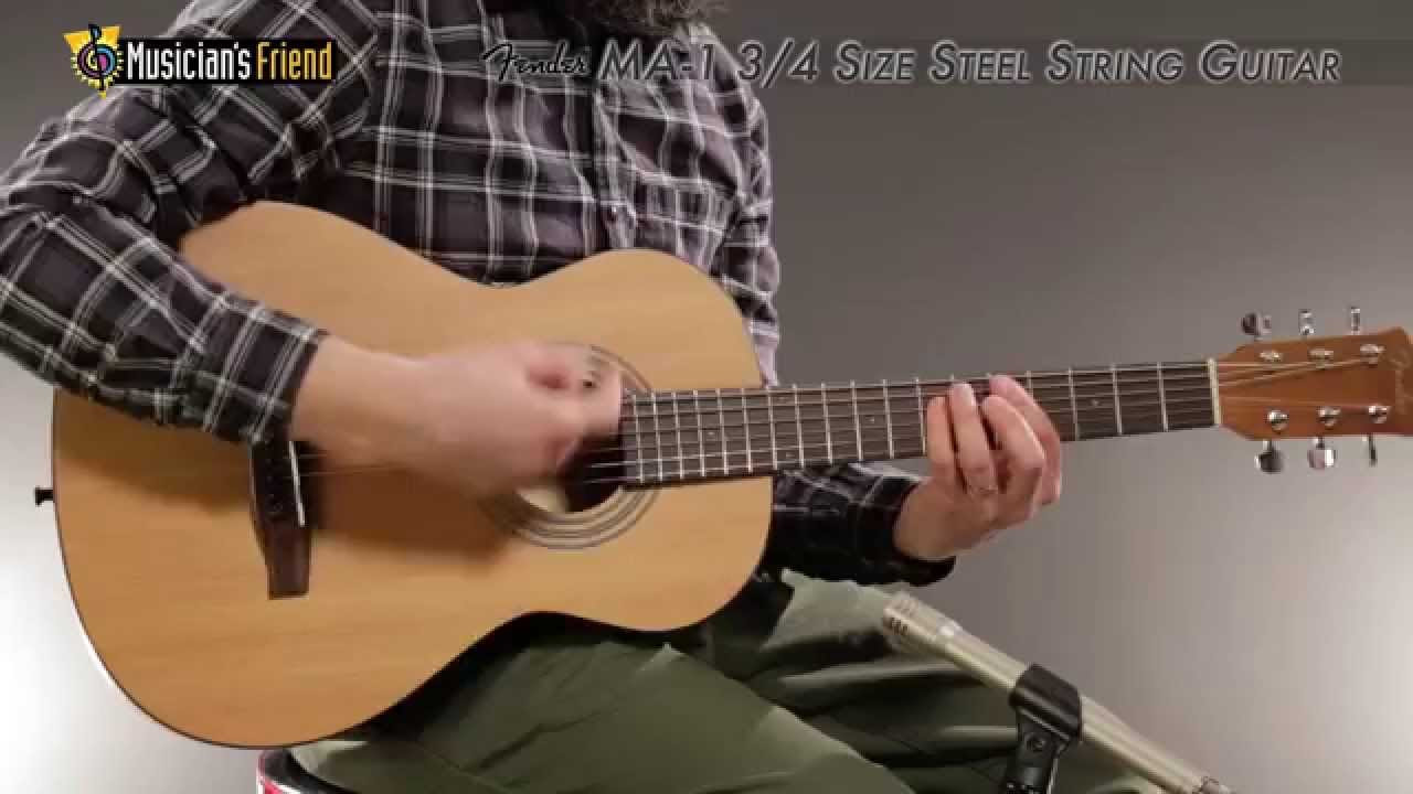 Fender MA-1 3/4 Size Steel String Guitar - YouTube
