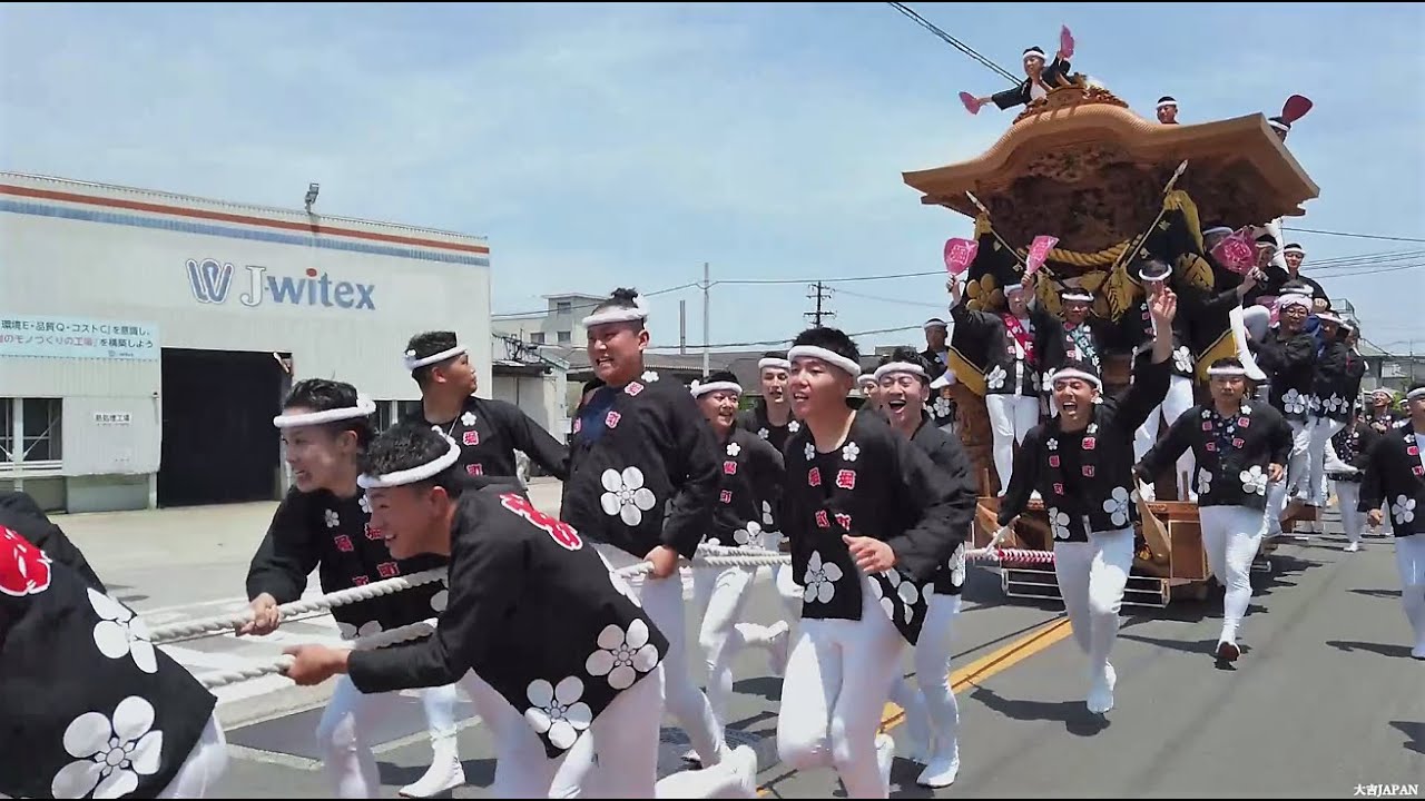 堀町だんじり新調10周年記念曳行2023/05/21 - YouTube