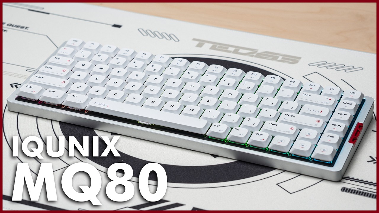 IQUNIX MQ80 | A Sleek, Slim, and Thocky Low Profile Keyboard - YouTube