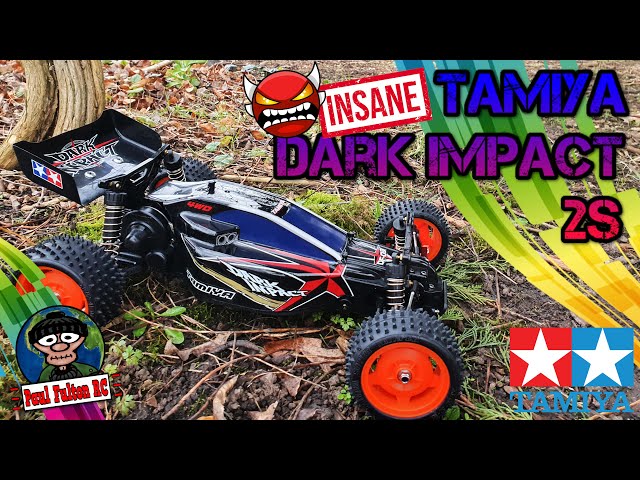 Tamiya DF-03 Dark Impact insane Brushless 2s Run. - YouTube