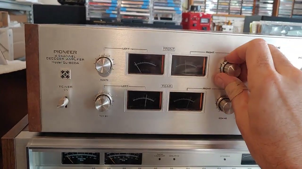 Vintage Pioneer 4 Channel Decoder Amplifier QL-600A. Quadraphonic