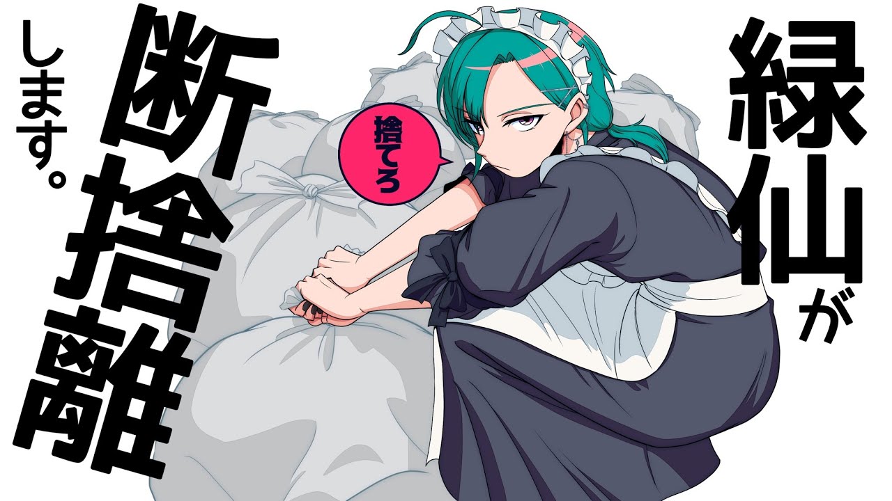 緑仙の断捨離】ミニマリスト魂でみんなの掃除のお手伝い～～🐼【にじ